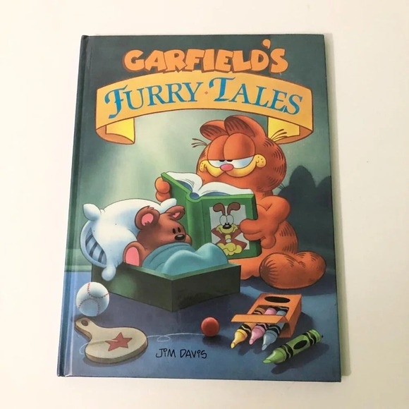 Vintage 1989 Garfields Furry Tales  Jim Davis Book Hardcover - Picture 2 of 16